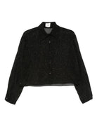 Camicia per donna Alysi nera con glitter - Rubino Kids