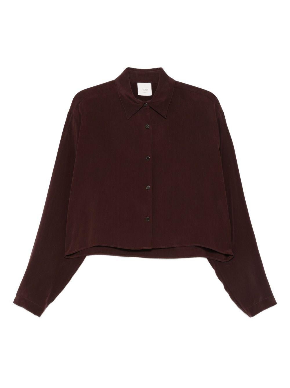 Camicia per donna Alysi rossa con chiusura a bottoni - Rubino Kids