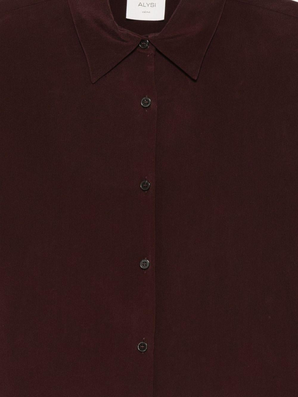 Camicia per donna Alysi rossa con chiusura a bottoni - Rubino Kids