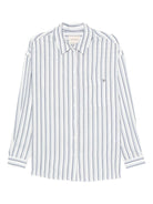 Camicia per donna The New Society bianca con motivo strisce verticali - Rubino Kids