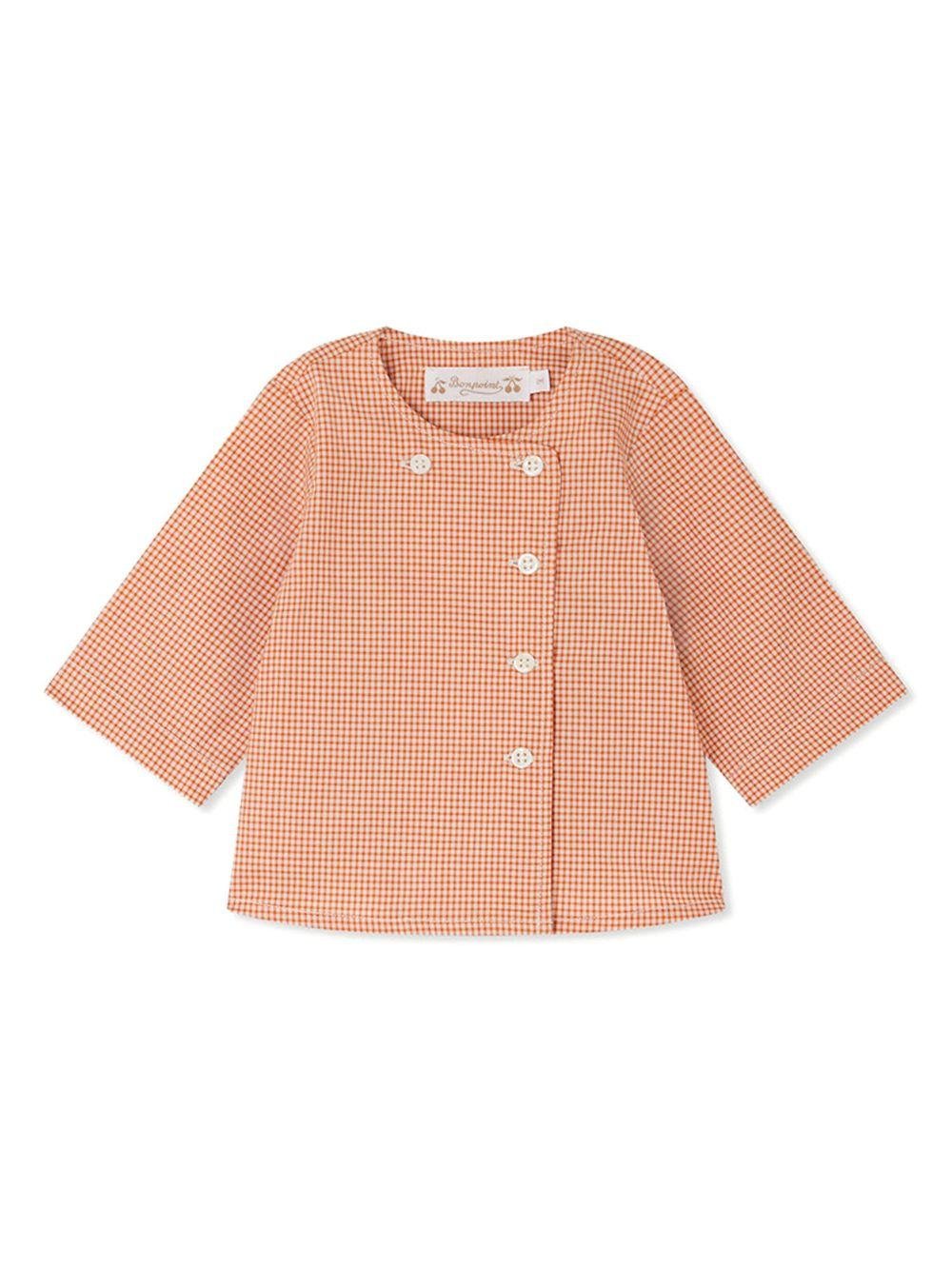 Camicia per neonato Bonpoint Emil arancione in cotone - Rubino Kids