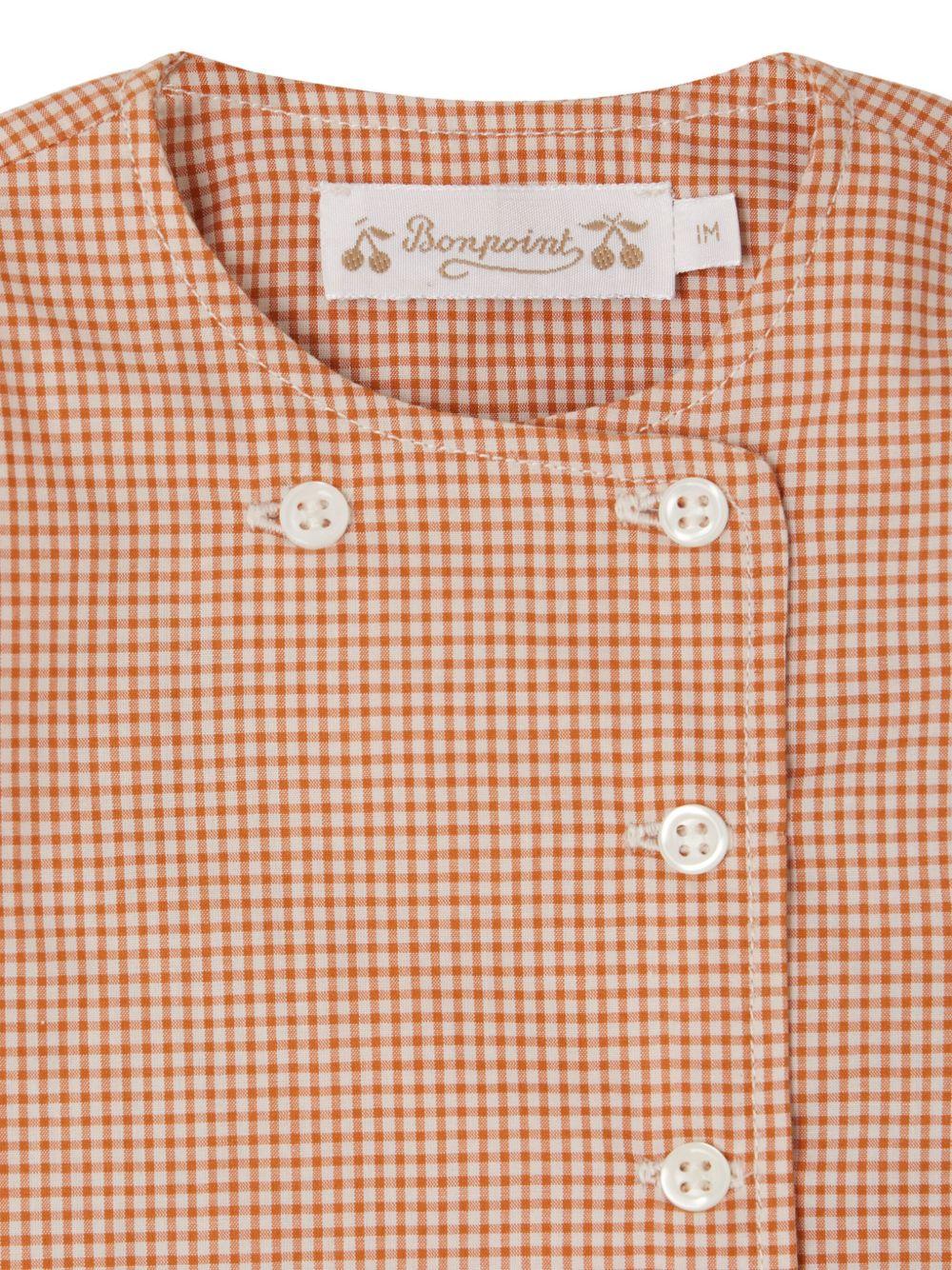 Camicia per neonato Bonpoint Emil arancione in cotone - Rubino Kids