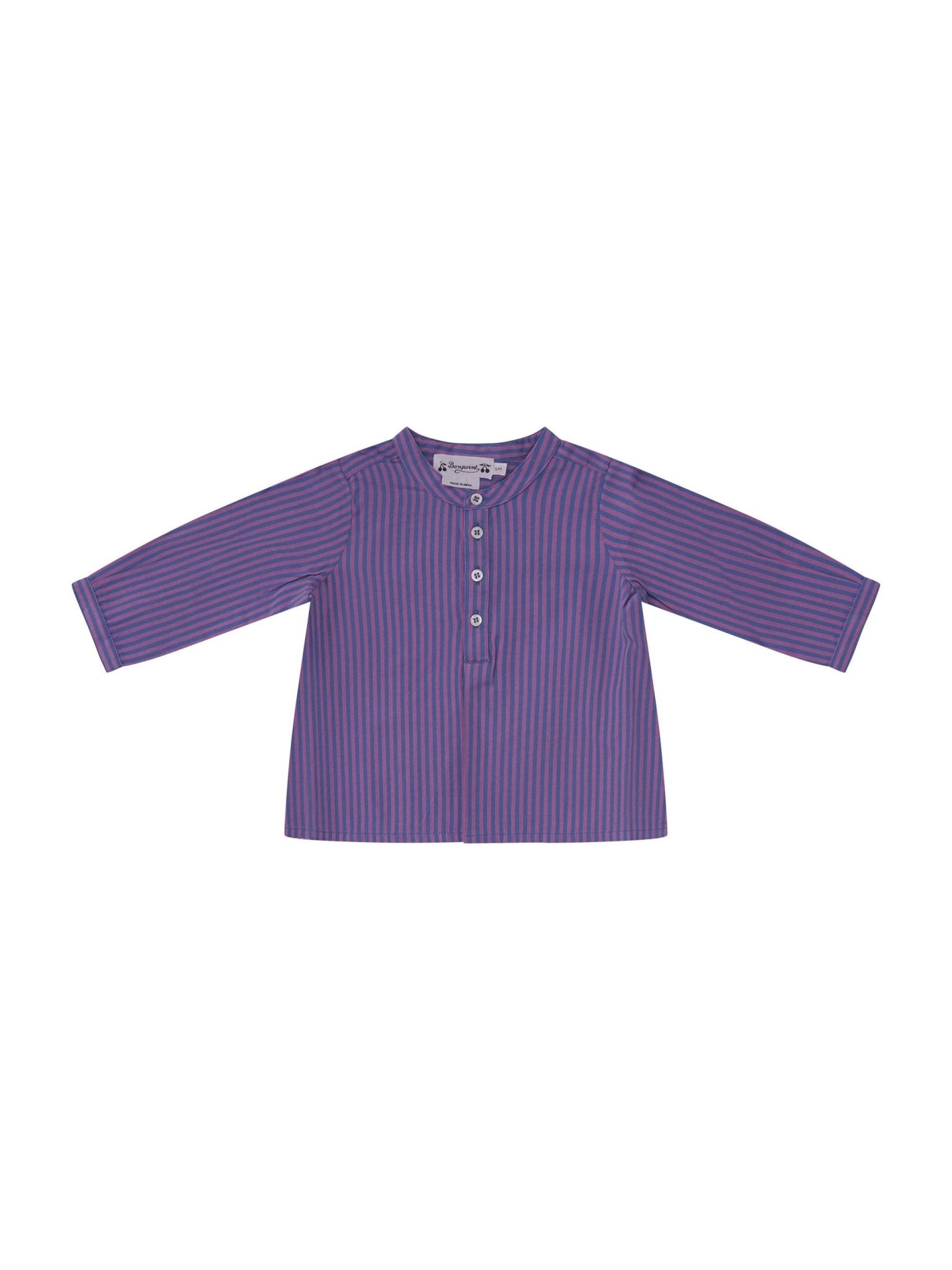 Camicia per neonato Bonpoiont multicolor con motivo a righe - Rubino Kids