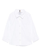 Camicia per neonato Boss Kids bianco con ricamo - Rubino Kids