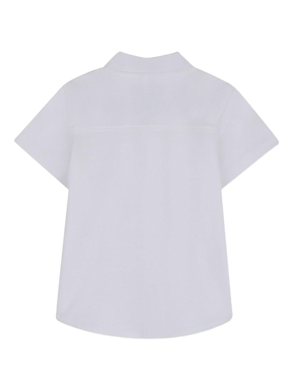 Camicia per neonato BOSS Kidswear bianca a maniche corte - Rubino Kids