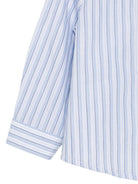 Camicia per neonato Emporio Armani Kids azzurra con design a righe - Rubino Kids