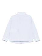 Camicia per neonato Emporio Armani Kids azzurra con motivo a righe - Rubino Kids