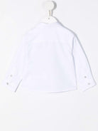 Camicia per neonato Emporio Armani Kids bianca con logo - Rubino Kids