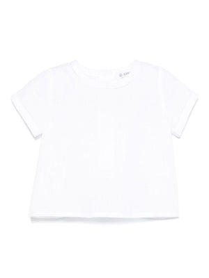 JESURUM BABY Leonardo white baby shirt with perforated detail