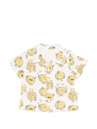 Camicia per neonato Stella McCartney Kids bianca con stampa tamburelli all - over - Rubino Kids