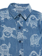 Camicia per neonato Stella McCartney Kids in denim con stampa Yeti - Rubino Kids