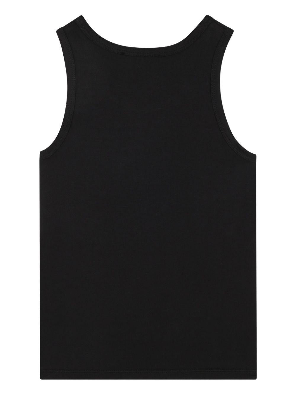 Camicia Utility per bambina Dkny Kids nera con effetto morié - Rubino Kids