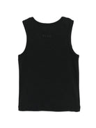 Canotta per bambina MSGM Kids nera con applicazioni - Rubino Kids