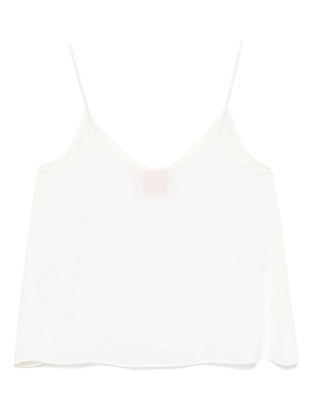 Canotta per donna Merci bianco in georgette con scollo a V - Rubino Kids