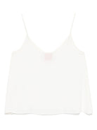 Canotta per donna Merci bianco in georgette con scollo a V - Rubino Kids