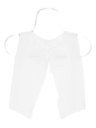 Canotta per neonata Mariella Ferrari bianca con bordo smerlato - Rubino Kids