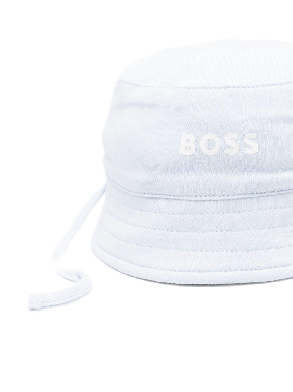 Cappello a pescatore per neonato Boss Kids azzurro con design a righe - Rubino Kids