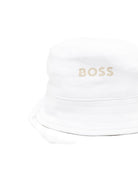Cappello a pescatore per neonato Boss Kids beige con design a righe - Rubino Kids