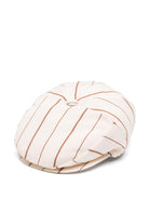 Cappello baker boy per neonato Colorichiari beige a righe - Rubino Kids