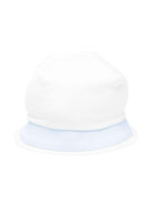 Cappello con bordo a contrasto per neonato La Stupenderia bianco con corona bombata - Rubino Kids