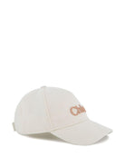 Cappello da baseball per bambina Chloé Kids bianco con ricamo - Rubino Kids