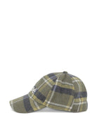 Cappello da baseball per bambina Chloé Kids verde con motivo a quadri - Rubino Kids