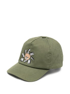 Cappello da baseball per bambini Moschino Kids verde con logo sul davanti - Rubino Kids