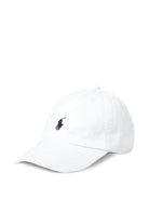Cappello da baseball per bambino Polo Ralph Lauren Kids bianco con logo Polo Pony - Rubino Kids