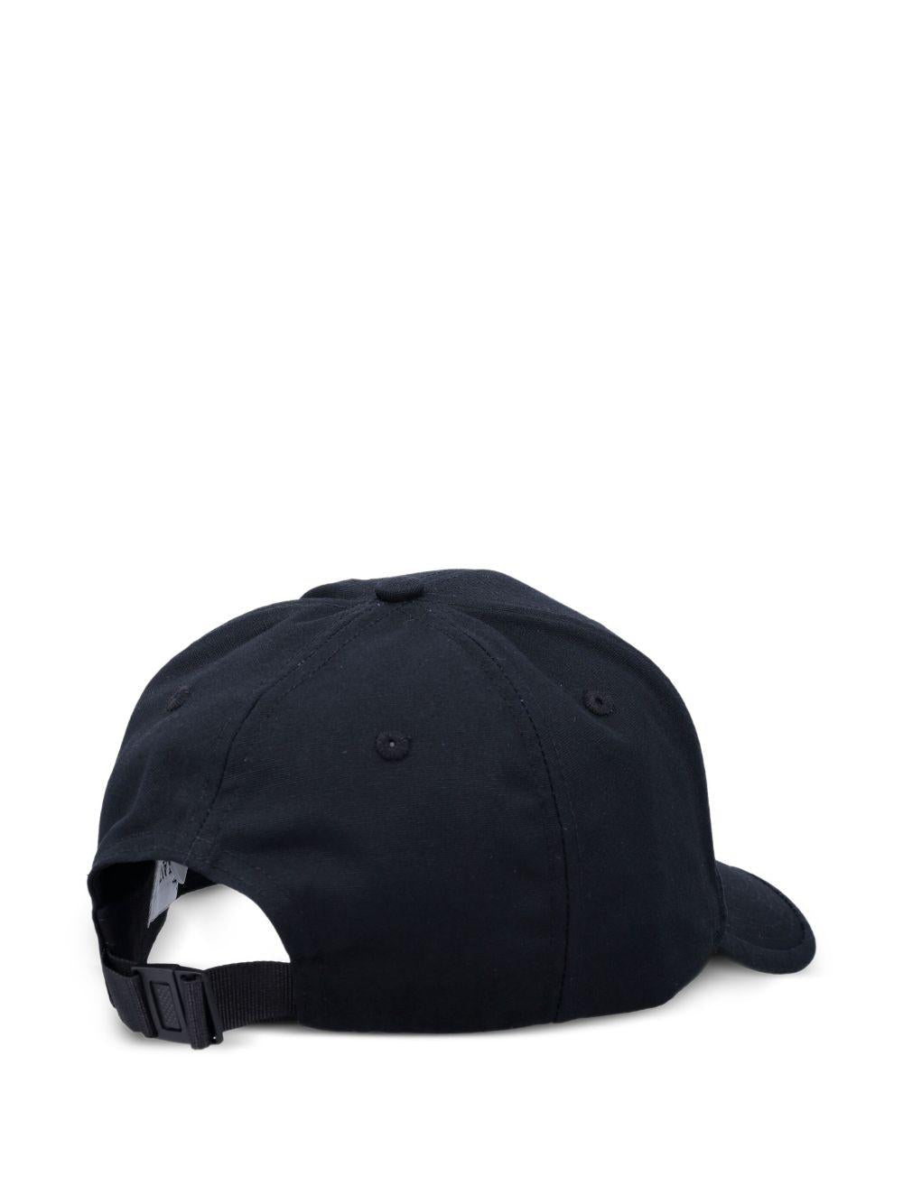 Cappello da baseball per bambino Stone Island Junior nero con applicazione - Rubino Kids