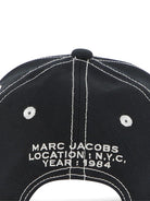 Cappello da baseball per bambino The Marc Jacobs Kids nero con logo ricamato sul davanti - Rubino Kids