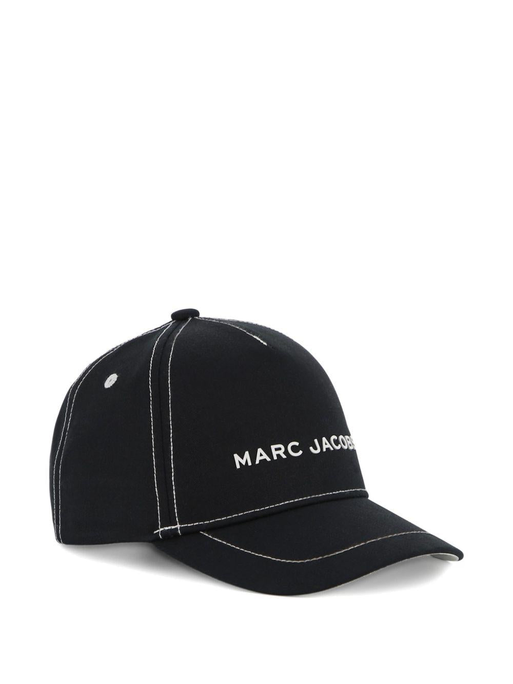 Cappello da baseball per bambino The Marc Jacobs Kids nero con logo ricamato sul davanti - Rubino Kids