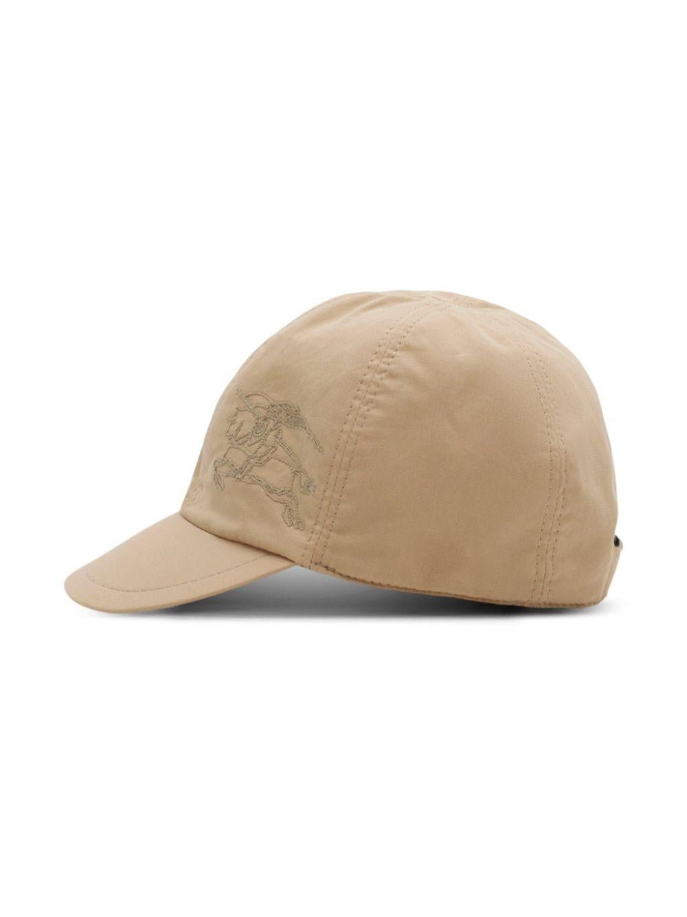 Cappello da baseball per neonato Burberry Kids beige con tesa curva - Rubino Kids