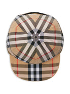 Cappello da baseball per neonato Burberry Kids beige con tesa curva - Rubino Kids