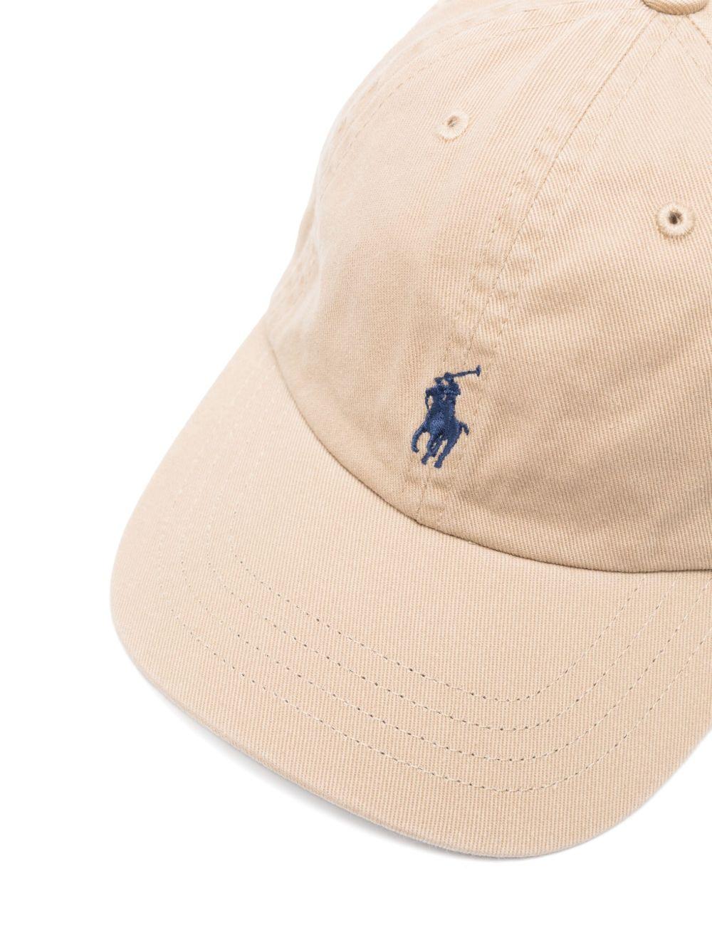 Cappello da baseball per neonato Polo Ralph Lauren Kids beige con caratteristico motivo Polo Pony - Rubino Kids