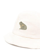 Cappello da pescatore per neonato Donsje beige con ricamo rana - Rubino Kids