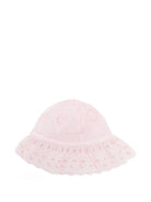 Cappello Eliana per neonata Louise Misha rosa con dettagli ricamati - Rubino Kids