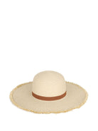 Cappello estivo per bambina Michael Kors Kids beige con frange - Rubino Kids