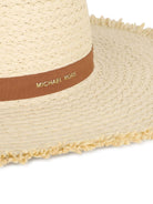 Cappello estivo per bambina Michael Kors Kids beige con frange - Rubino Kids