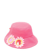 Cappello per bambina Billieblush rosa decorazione a fiori - Rubino Kids