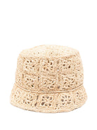 Cappello per bambina Bonpoint beige con pompon - Rubino Kids