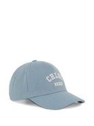 Cappello per bambina Chloé Kids in denim con ricamo logo - Rubino Kids