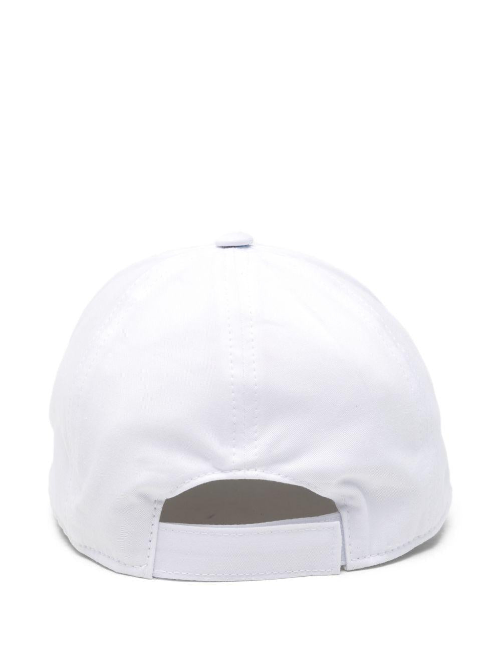 Cappello per bambini Balmain Kids bianco con logo - Rubino Kids