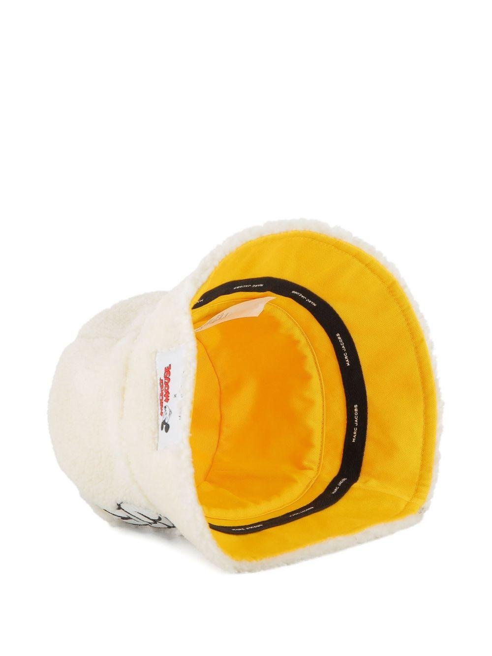 Cappello per bambini Marc Jacobs Kids x Disney Mickey Mouse bianco bucket - Rubino Kids