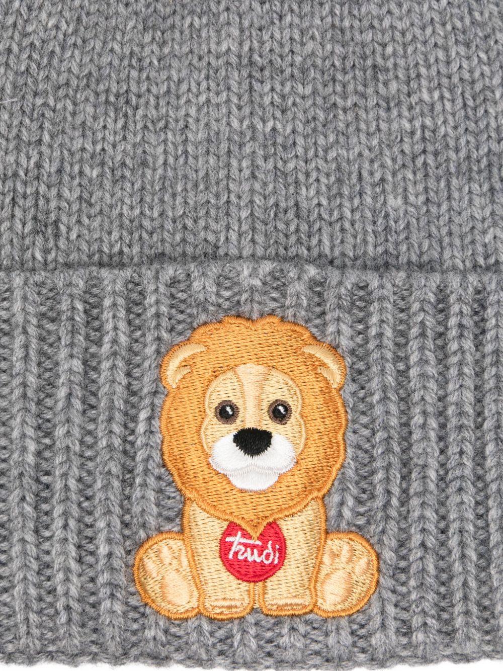 Cappello per bambini MC2 Saint Barth Kids x Trudi grigio con ricamo leone - Rubino Kids