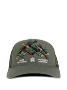 Cappello per bambino Amiri Kids verde con ossa ricamate sul davanti - Rubino Kids