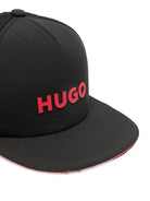 Cappello per bambino Hugo Kids nero con cinturino regolabile - Rubino Kids