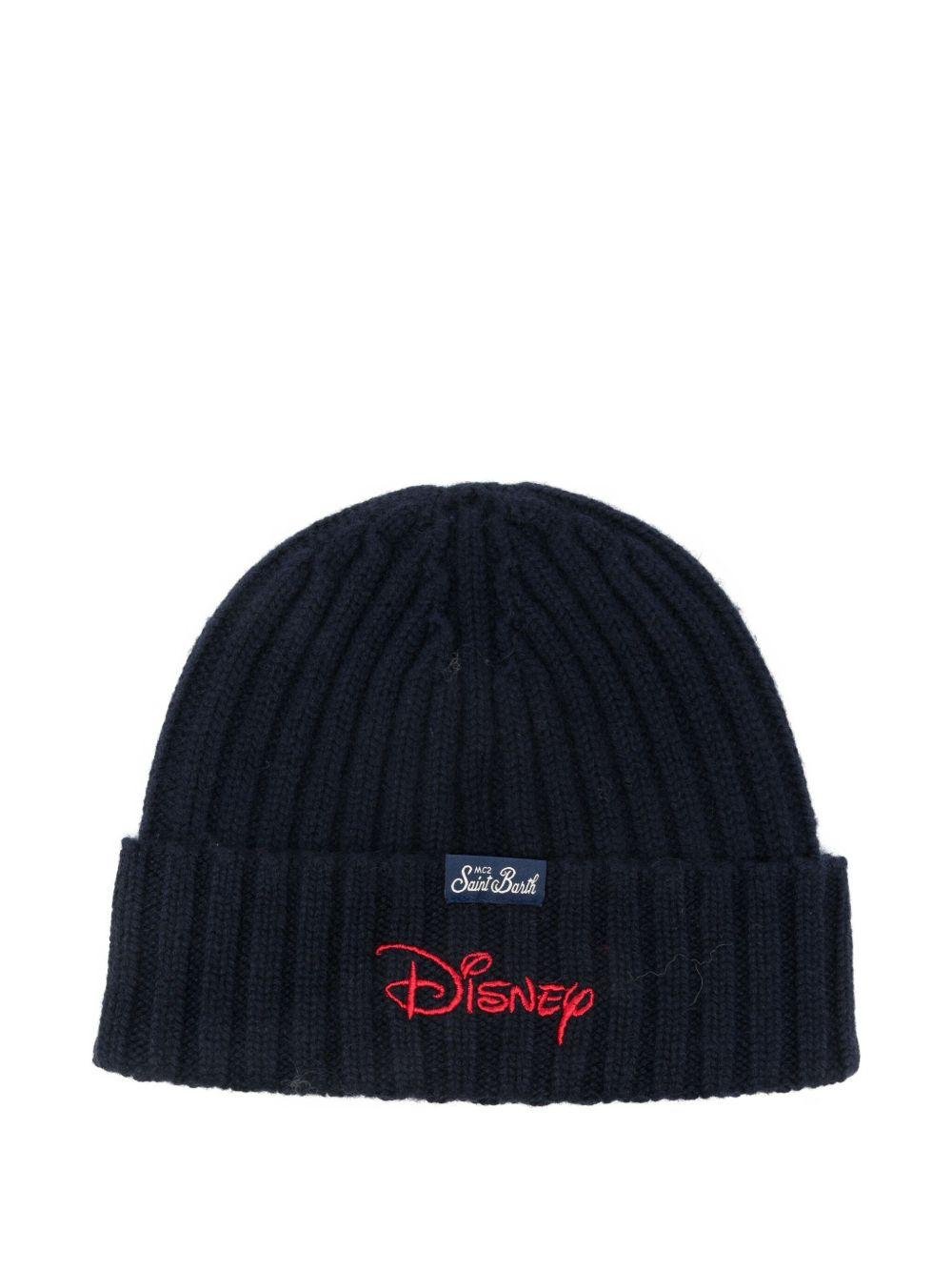 Cappello per bambino MC2 Saint Barth Kids x Mickey Mouse blu a coste - Rubino Kids