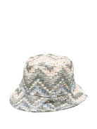 Cappello per bambino Missoni Kids grigio con design a zig - zag - Rubino Kids