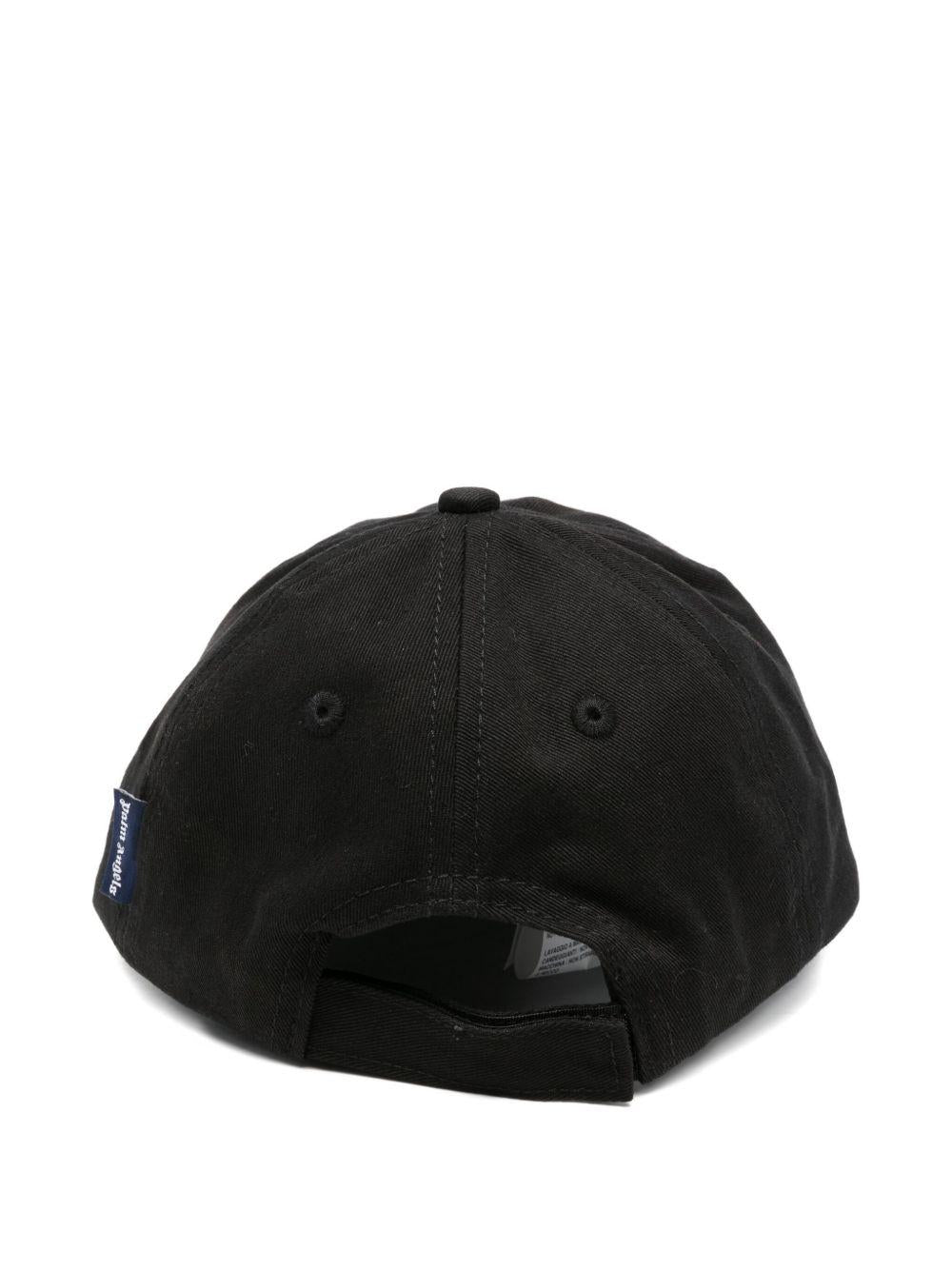 Cappello per bambino Palm Angels Kids nero con stampa logo - Rubino Kids