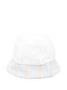 Cappello per neonata La Stupenderia bianco con orlo a contrasto e corona rotonda - Rubino Kids